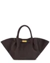 Tiffany & Fred Paris Soft Pebble Leather Large Tote In Brown