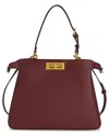 Tiffany & Fred Paris Structured Leather Top-handle Satchel In Red
