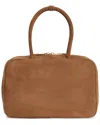 Tiffany & Fred Paris Structured Suede Shoulder Bag