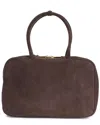 Tiffany & Fred Paris Structured Suede Shoulder Bag