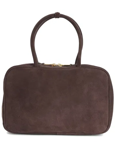 Tiffany & Fred Paris Structured Suede Shoulder Bag