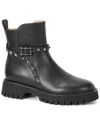 Tiffany & Fred Paris Studded Leather Bootie In Black