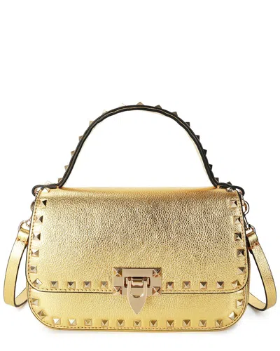 Tiffany & Fred Paris Studded Leather Crossbody In Gold