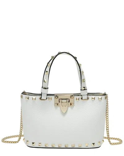 Tiffany & Fred Paris Studded Leather Crossbody In Purple