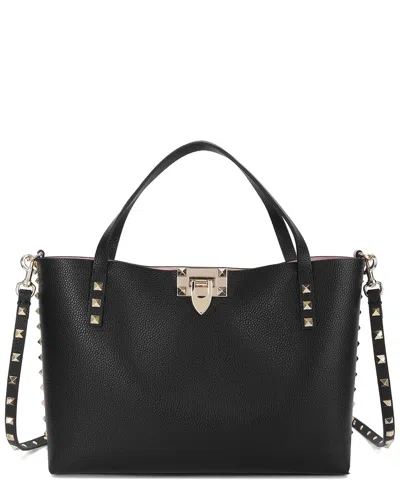 Tiffany & Fred Paris Studded Leather Tote In Black