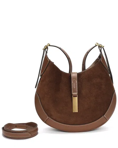 Tiffany & Fred Paris Suede & Leather Hobo Bag In Brown