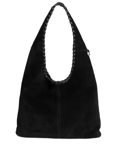 Tiffany & Fred Paris Suede Hobo Bag In Black