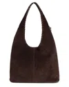 Tiffany & Fred Paris Suede Hobo Bag In Brown