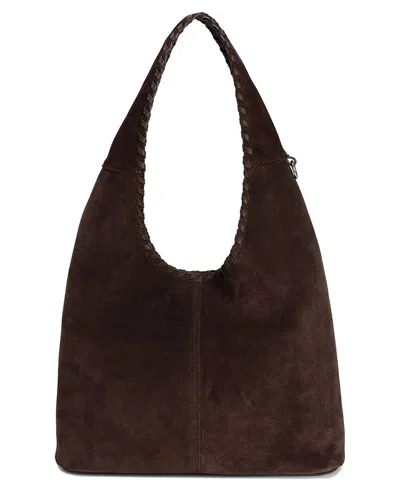 Tiffany & Fred Paris Suede Hobo Bag In Brown