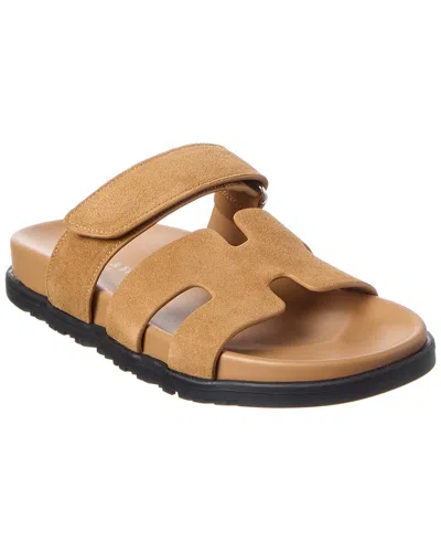Tiffany & Fred Paris Suede Sandal In Brown