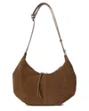 Tiffany & Fred Paris Suede Shoulder Bag In Brown