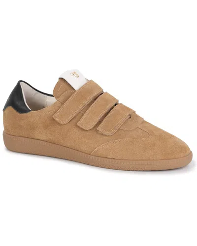 Tiffany & Fred Paris Suede Sneaker In Neutral