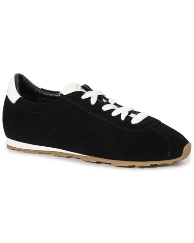 Tiffany & Fred Paris Suede Sneaker In Black