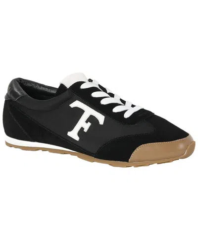 Tiffany & Fred Paris Suede Sneaker In Black