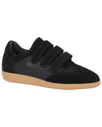 Tiffany & Fred Paris Suede Sneaker In Black