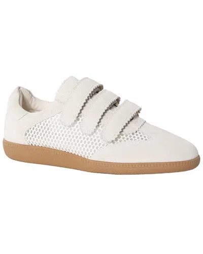 Tiffany & Fred Paris Suede Sneaker In White