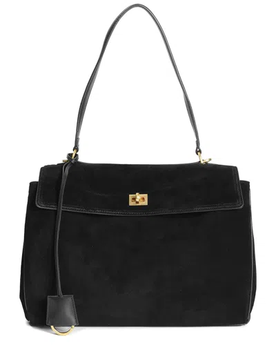 Tiffany & Fred Paris Suede Top Handle Tote With Go