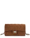 Tiffany & Fred Paris Suede Wallet Clutch In Brown