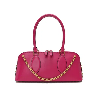 Tiffany & Fred Paris Tiffany & Fred East-west Smooth Leather Satchel Bag In Pink