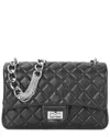 Tiffany & Fred Paris Tiffany & Fred Elegant Quilted Leather Chain Shoulder Bag In Black