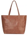 Tiffany & Fred Paris Tiffany & Fred Embossed Leather Tote In Brown