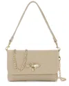Tiffany & Fred Paris Tiffany & Fred Fold-over Flap Shoulder Bag In Black