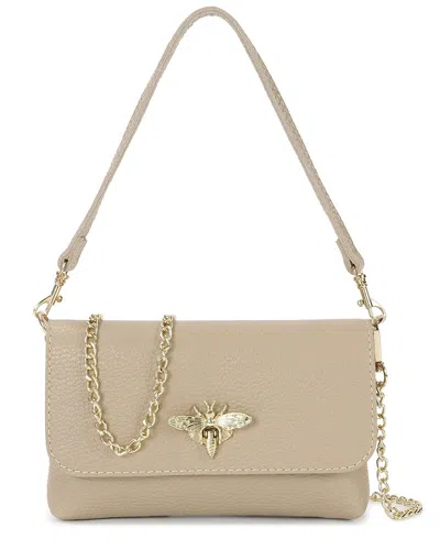 Tiffany & Fred Paris Tiffany & Fred Fold-over Flap Shoulder Bag In Black