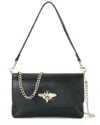 Tiffany & Fred Paris Tiffany & Fred Fold-over Flap Shoulder Bag In Black