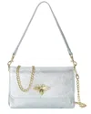 Tiffany & Fred Paris Tiffany & Fred Fold-over Flap Shoulder Bag In Silver