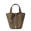 Tiffany & Fred Paris Tiffany & Fred Full-grain Leather Top-handle Bag In Green