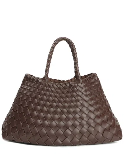 Tiffany & Fred Paris Tiffany & Fred Hand-woven Leather Tote In Brown