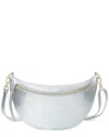 Tiffany & Fred Paris Tiffany & Fred Large Leather Belt Bag In Silver