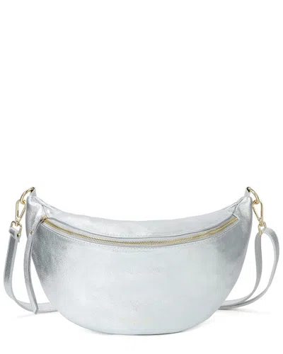 Tiffany & Fred Paris Tiffany & Fred Large Leather Belt Bag In Silver