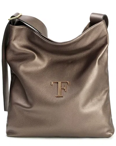 Tiffany & Fred Paris Tiffany & Fred Pebbled Leather Shoulder Tote With