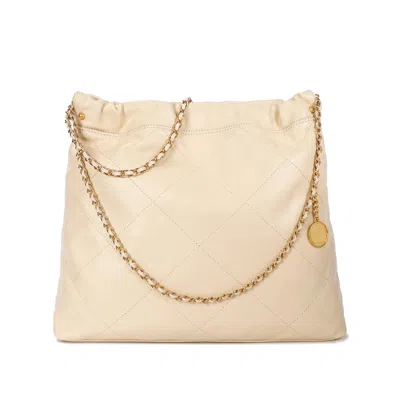 Tiffany & Fred Paris Tiffany & Fred Quilted Lambskin Leather Tote Bag In Beige