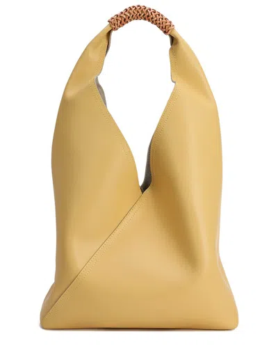 Tiffany & Fred Paris Tiffany & Fred Smooth Leather Shoulder Bag In Yellow