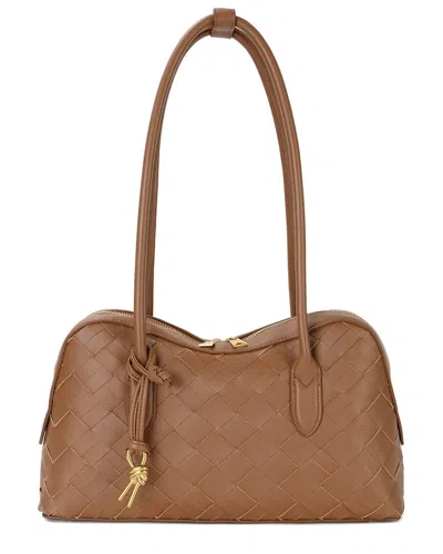 Tiffany & Fred Paris Tiffany & Fred Woven Leather Shoulder Bag In Brown
