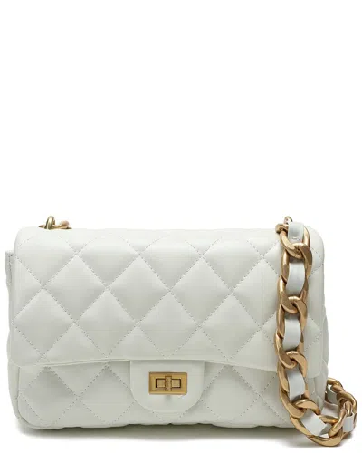 Tiffany & Fred Paris Top Grain Leather Bag In White