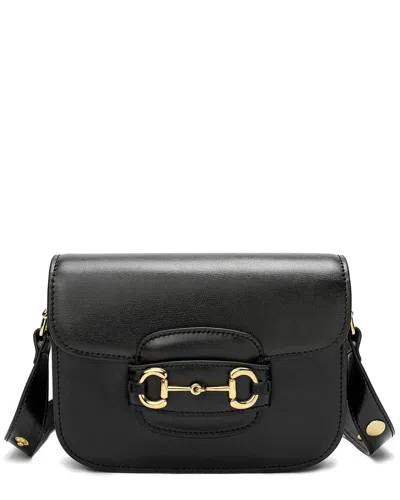 Tiffany & Fred Paris Top-grain Leather Foldover Messenger Bag