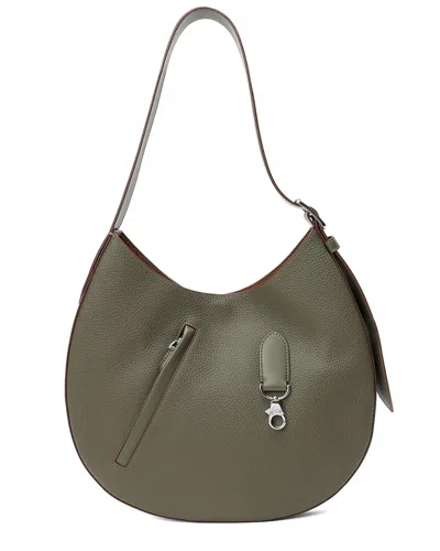 Tiffany & Fred Paris Top-grain Leather Hobo Bag In Green