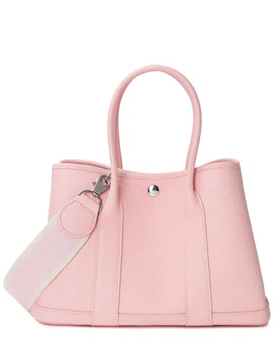Tiffany & Fred Paris Top-grain Leather Satchel In Pink