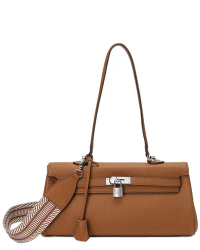 Tiffany & Fred Paris Top-grain Leather Shoulder Bag
