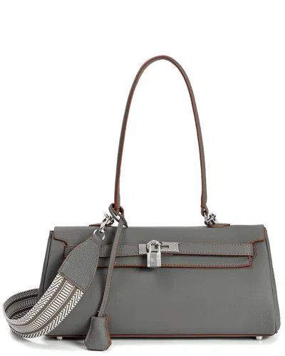 Tiffany & Fred Paris Top-grain Leather Shoulder Bag In Brown