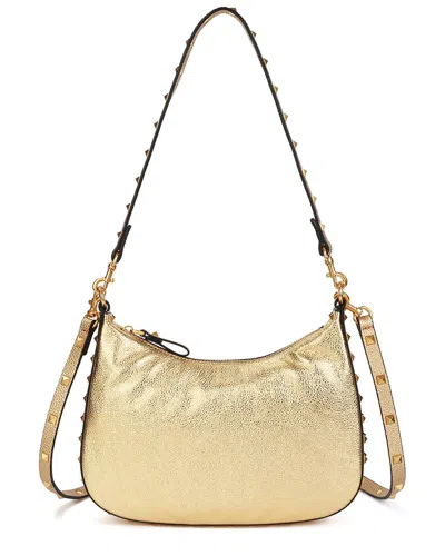 Tiffany & Fred Paris Top-grain Leather Studded Crossbody