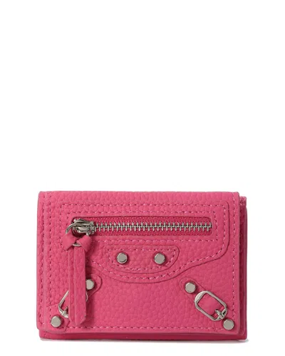 Tiffany & Fred Paris Top-grain Leather Wallet In Pink