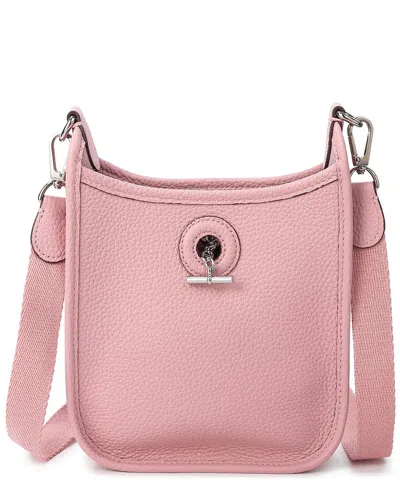 Tiffany & Fred Paris Top-grained Leather Crossbody In Red