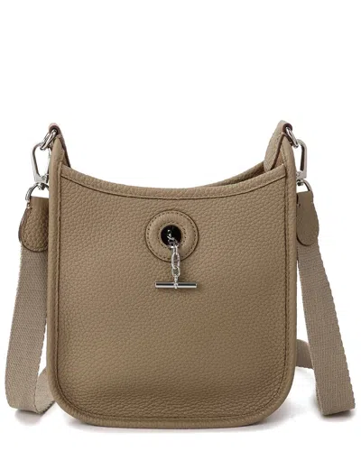 Tiffany & Fred Paris Top-grained Leather Crossbody In Brown