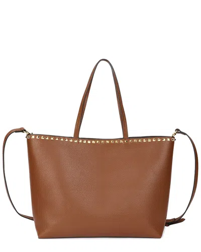 Tiffany & Fred Paris Top-grained Leather Tote In Brown