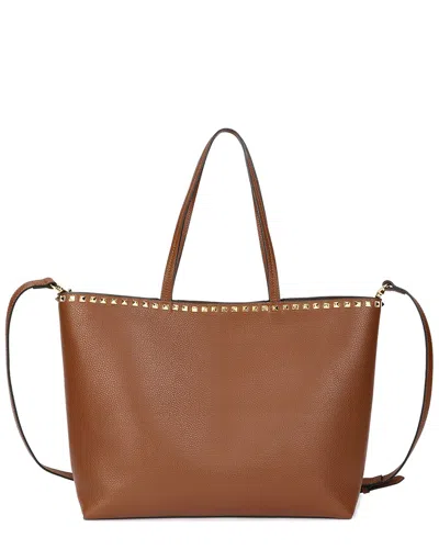 Tiffany & Fred Paris Top-grained Leather Tote In Burgundy