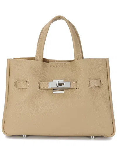 Tiffany & Fred Paris Top Handle Leather Bag